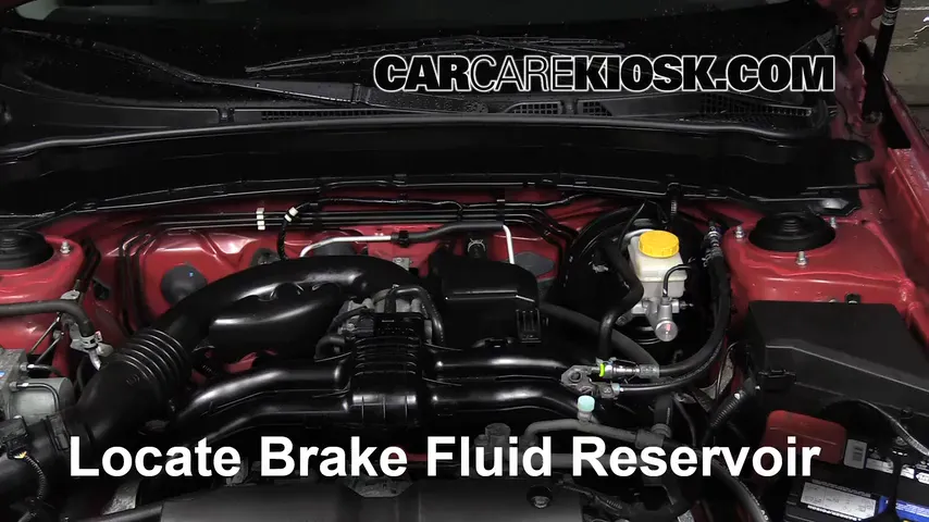 2011 Subaru Forester X 2.5L 4 Cyl. Brake Fluid Check Fluid Level